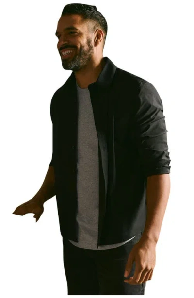 Fabletics The Don Long Sleeve Button Up In Black