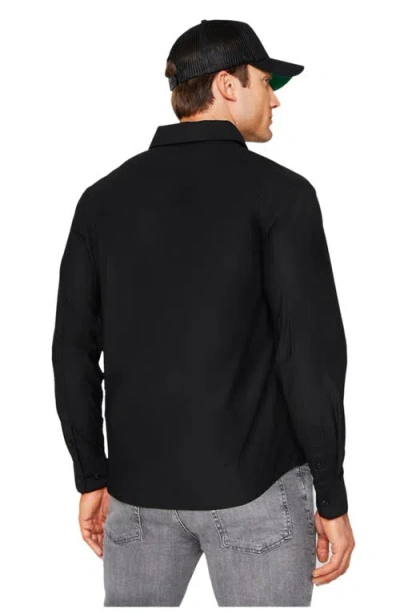 Fabletics The Don Long Sleeve Button Up In Black