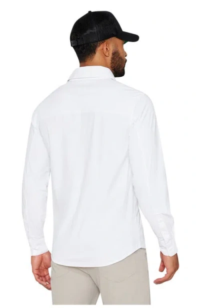 Fabletics The Don Long Sleeve Button Up In White
