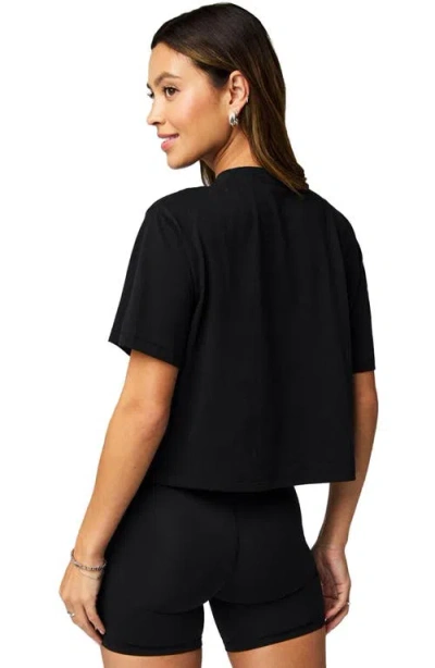 Fabletics 100% Cotton Boxy Tee In Black