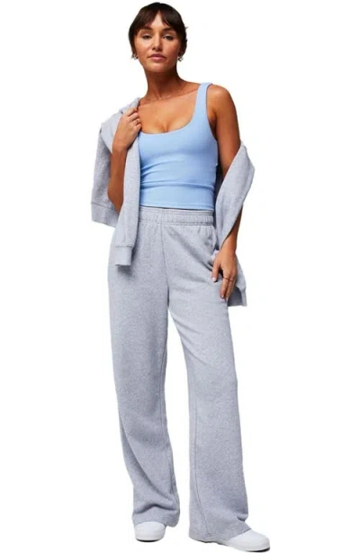 Fabletics Year Round Terry Wide Leg Sweatpant In Gray