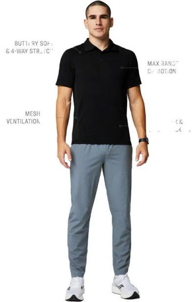 Fabletics The Training Day Polo In Black