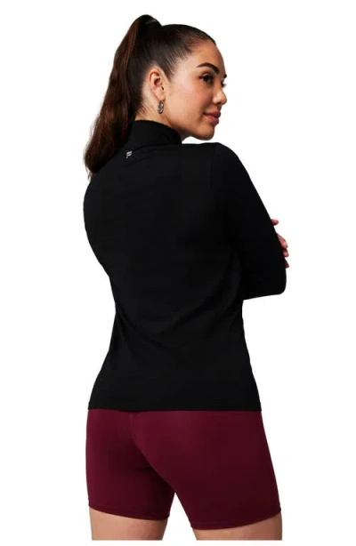 Fabletics Feather Tech+ Half-zip Top In Black