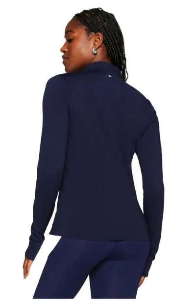 Fabletics Feather Tech+ Half-zip Top In Blue