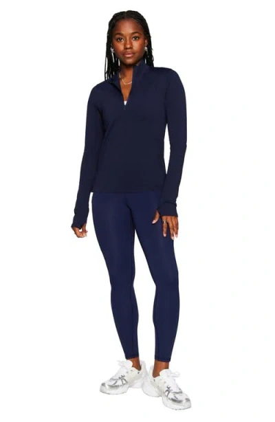 Fabletics Feather Tech+ Half-zip Top In Blue