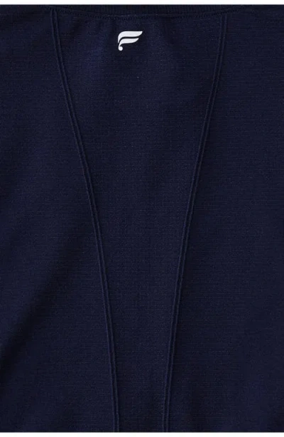 Fabletics Feather Tech+ Half-zip Top In Blue