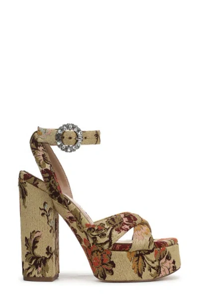 Sam Edelman Savannah Glow Ankle Strap Platform Sandal In Multi