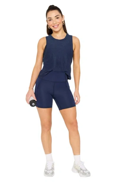Fabletics Oasis Pureluxe High-waisted 6'' Short In Blue