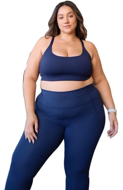 Fabletics Principal Low Impact Bra In Blue