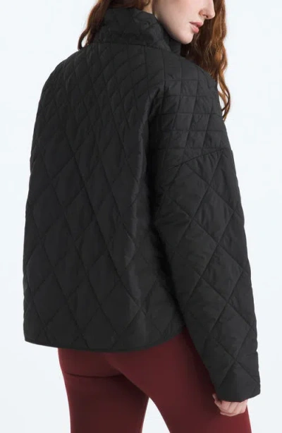The North Face Diamond Peak Water Repellent Quilted Jacket In Black