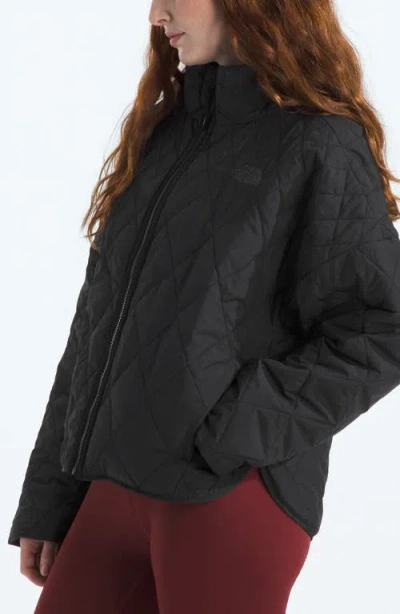 The North Face Diamond Peak Water Repellent Quilted Jacket In Black