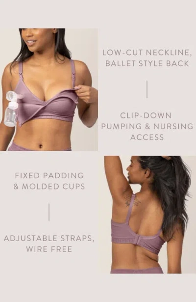 Kindred Bravely Busty Contour Hands-free Pumping & Nursing Bra-  Sizing Options Available In Purple