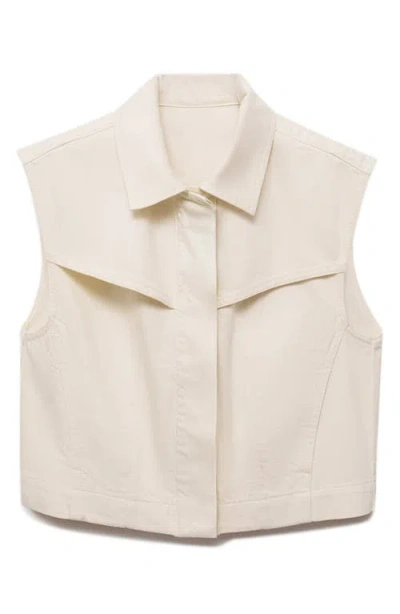 Mango Women's Denim-effect Vest In Neutral