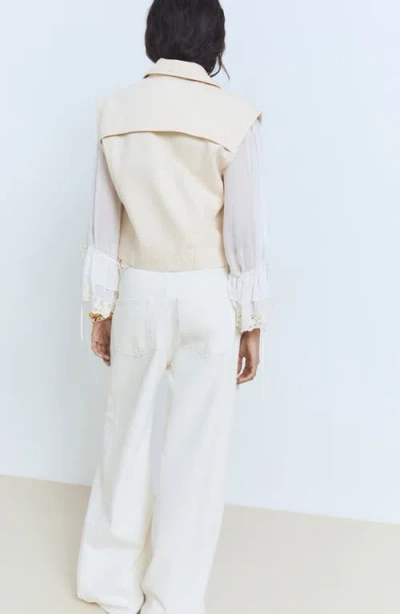 Mango Women's Denim-effect Vest In Neutral