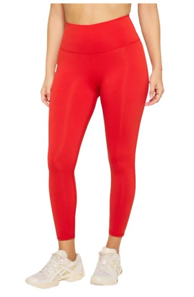 Fabletics Define Powerhold® High-waisted 7/8 Leggings In Red