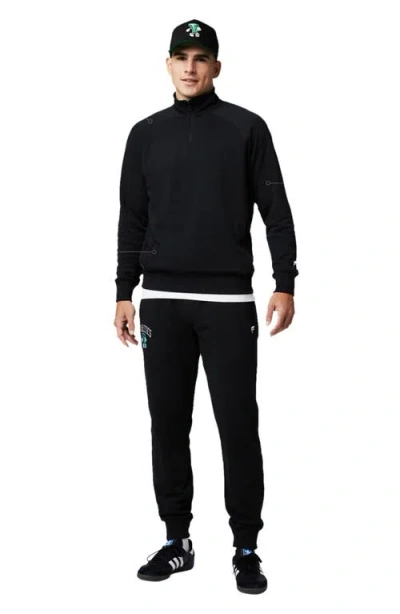 Fabletics The Year Round Terry Quarter Zip In Black