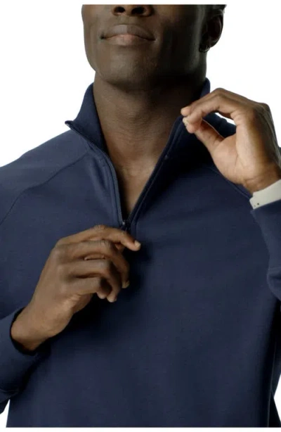 Fabletics The Year Round Terry Quarter Zip In Black