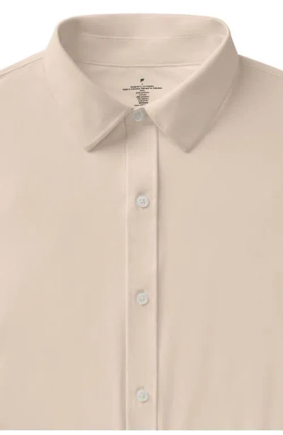 Fabletics The Don Short Sleeve Button Up In Pink