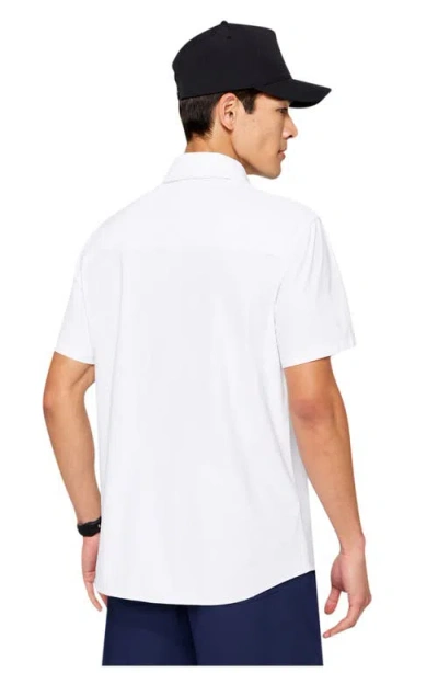 Fabletics The Don Short Sleeve Button Up In White