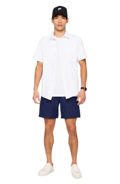 Fabletics The Don Short Sleeve Button Up In White