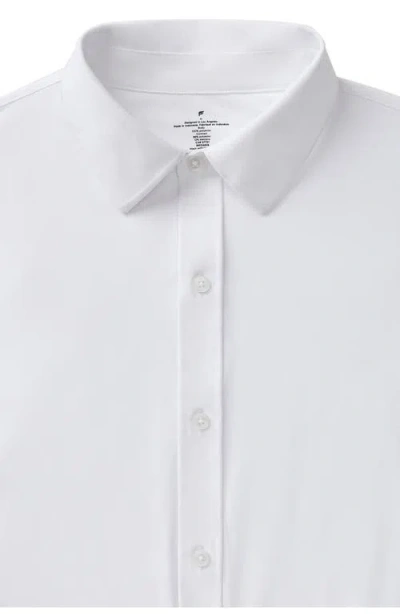 Fabletics The Don Short Sleeve Button Up In White