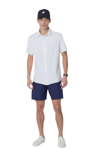 Fabletics The Don Short Sleeve Button Up In White