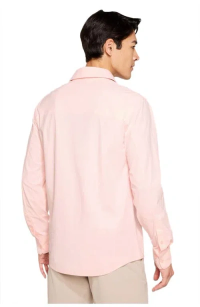 Fabletics The Don Long Sleeve Button Up In Pink