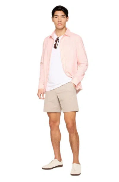 Fabletics The Don Long Sleeve Button Up In Pink