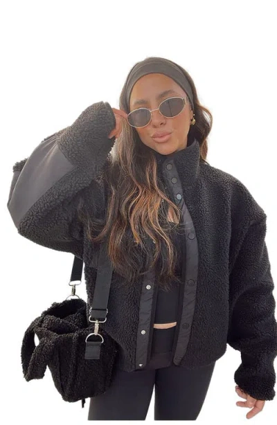 Fabletics Tahoe Teddy Jacket In Black