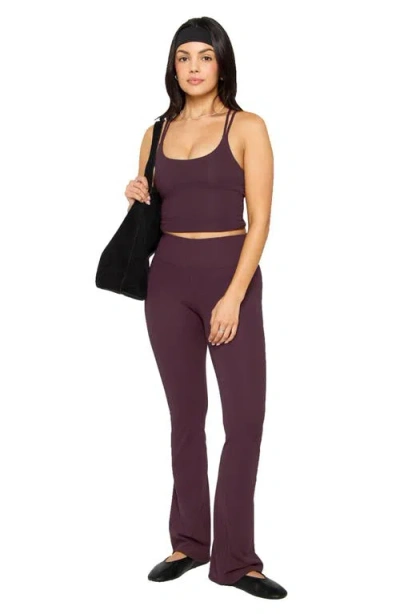 Fabletics Principal Built-in Bra Tank In Burgundy