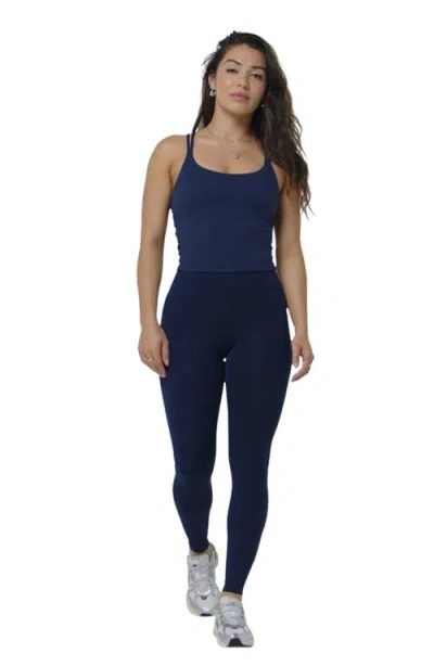 Fabletics Principal Built-in Bra Tank In Burgundy