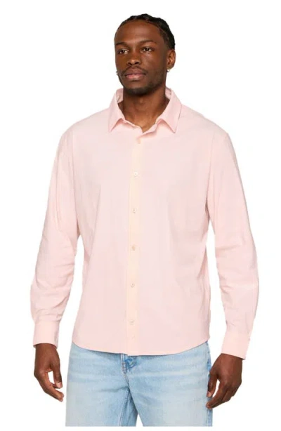 Fabletics The Don Long Sleeve Button Up In Pink