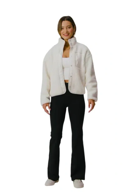 Fabletics Tahoe Teddy Jacket In Brown