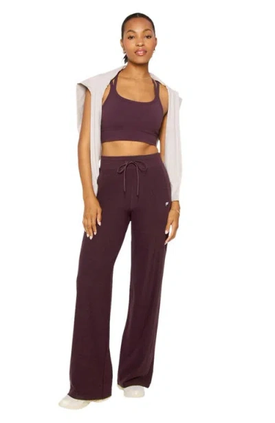 Fabletics Cloud Jersey Wide Leg Pant In Brown