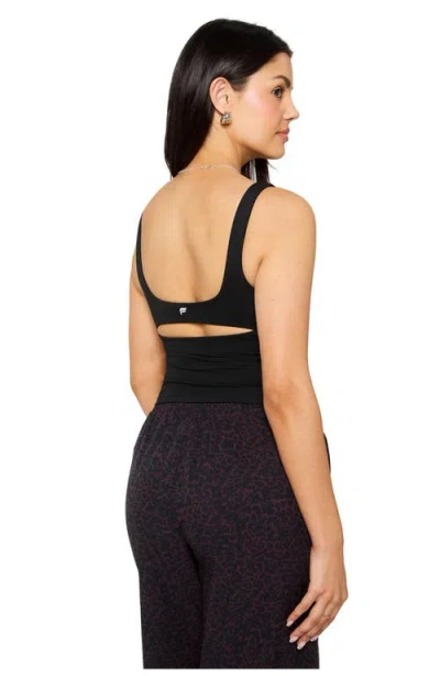Fabletics Pureluxe Built-in Bra Tank In Black