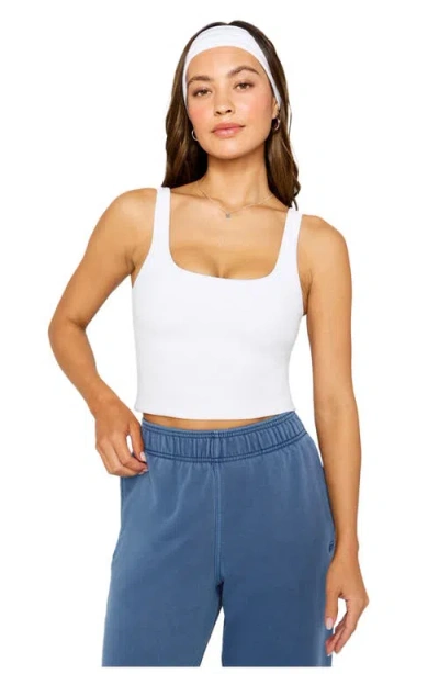 Fabletics Principal Built-in Bra Tank In White