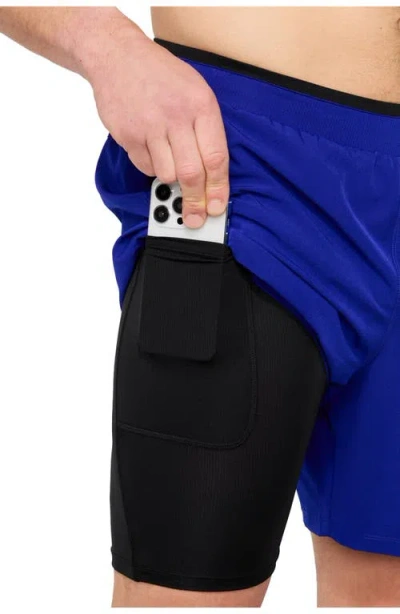 Fabletics The Fundamental Short Ii Lined 7" In Blue