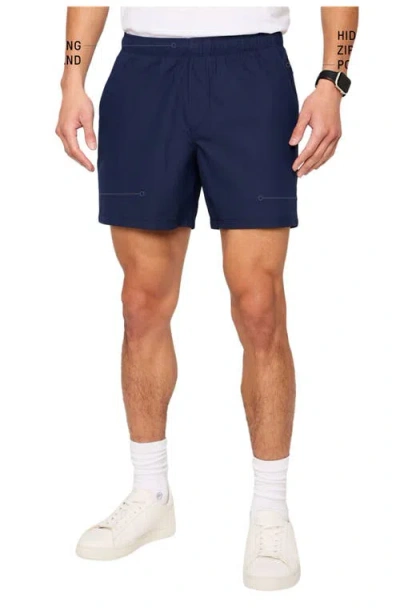 Fabletics The Don Pull-on Short 6" In Blue