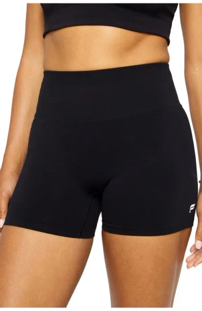 Fabletics Seamless Scrunch 4'' Short In Black