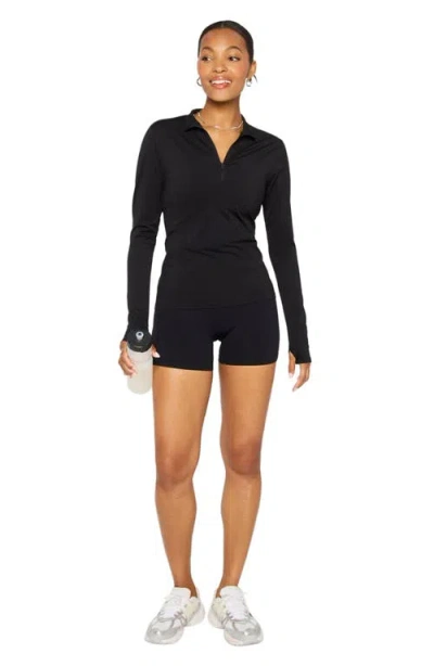 Fabletics Seamless Scrunch 4'' Short In Black