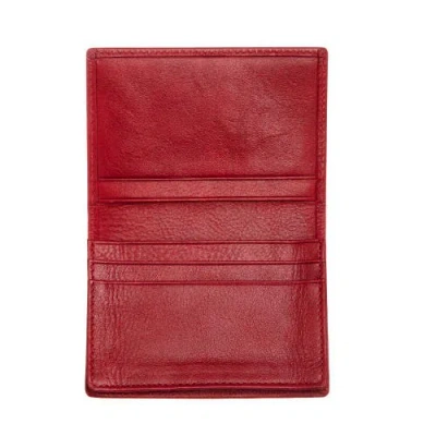 Breed Porter Bi Fold Wallet In Red