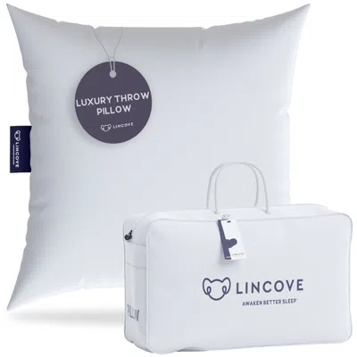 Lincove Throw Pillow Insert - Canadian-made, 100% Cotton, Down-alternative, Hypoallergenic - Decor Pillow, 2