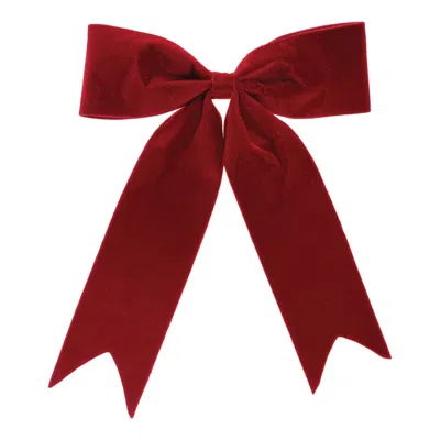 Melrose International Red Holiday Bow (set Of 2) - Red