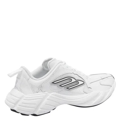 Balenciaga Monday Rubber-trimmed Leather Sneakers In Gray