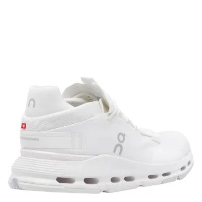 On Running Cloudnova Lace-up Sneakers In White