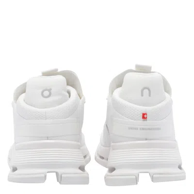 On Running Cloudnova Lace-up Sneakers In White