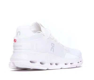 On Running Cloudnova Lace-up Sneakers In White