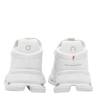 On Running Cloudnova Lace-up Sneakers In White