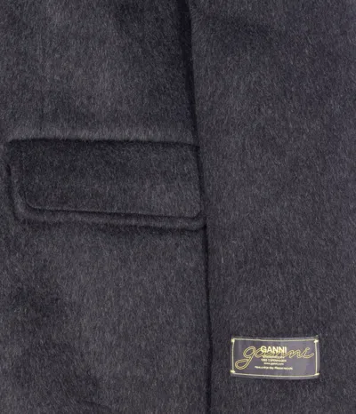Ganni Jackets Grey In Burgundy
