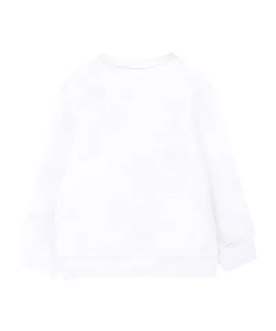 Dsquared2 Kids Maple Leaf Logo Sweatshirt In White